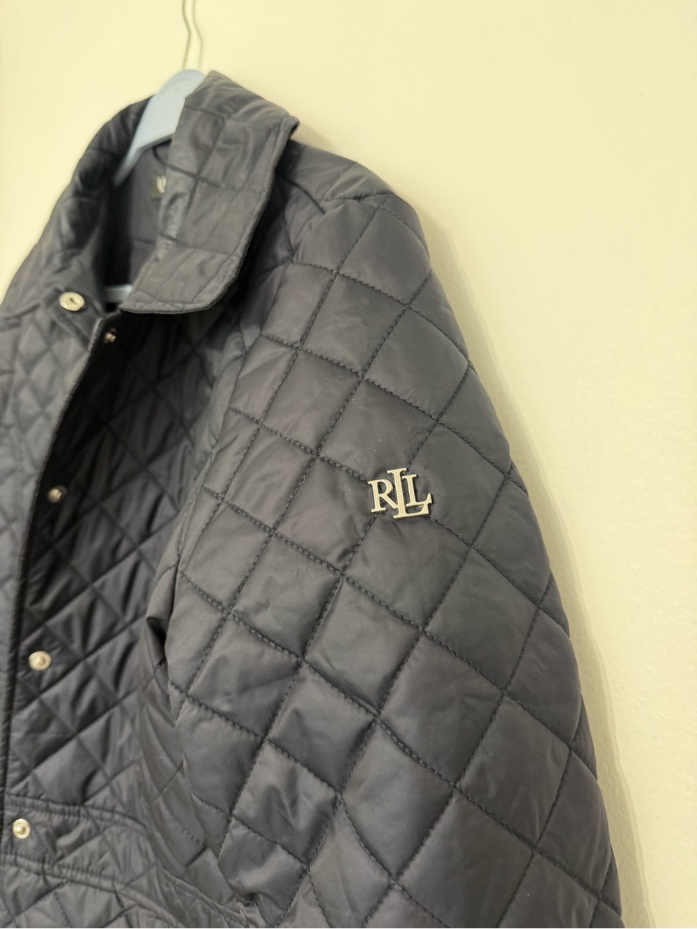 Ralph Lauren Navy Diamond-Quilted Puffer Jacket - Picture 3 of 8